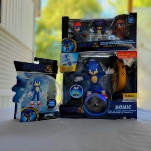 Sonic the hedgehog 2 Movie figure toy bundle NEW!